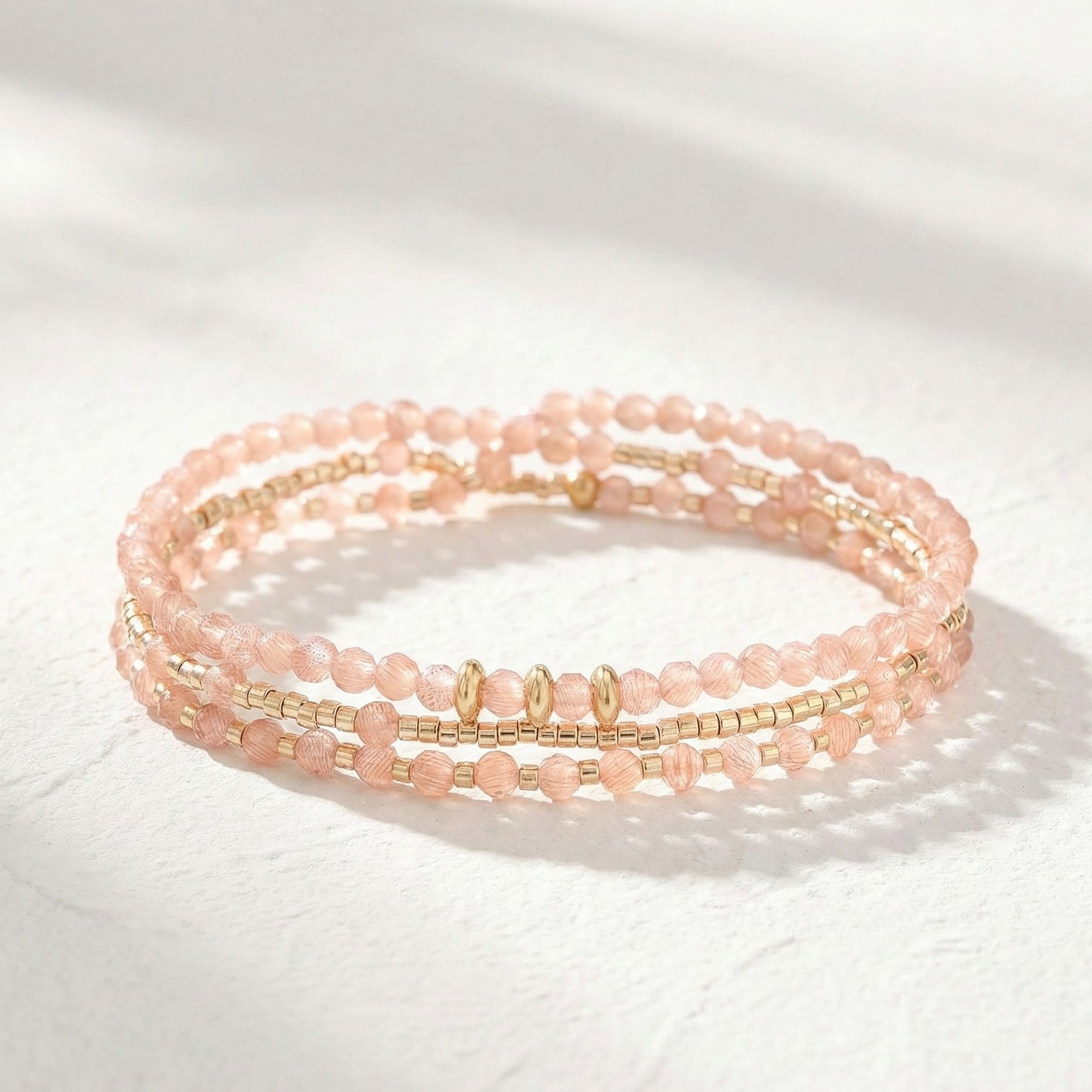 Pulseira/Colar Multi-Estilo Sunset Blush