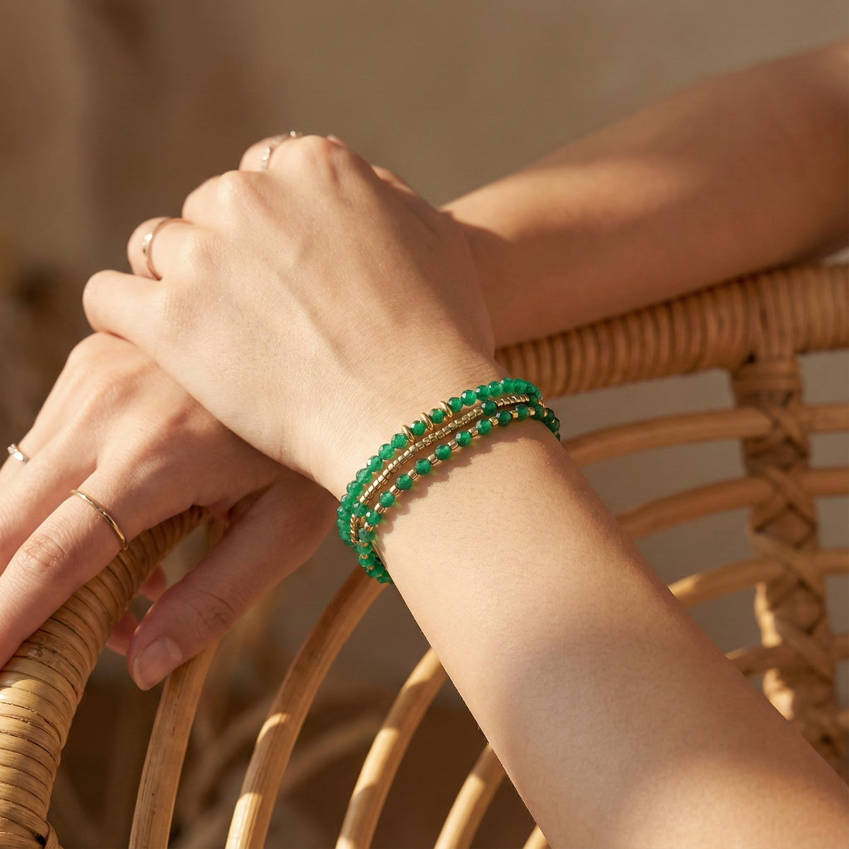 Pulseira/Colar Multiestilo Jade Radiance