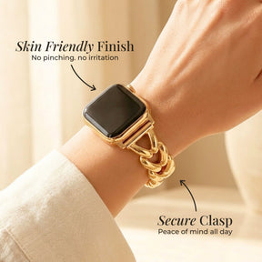 Pulseira Luxuosa Golden Braid para Apple Watch
