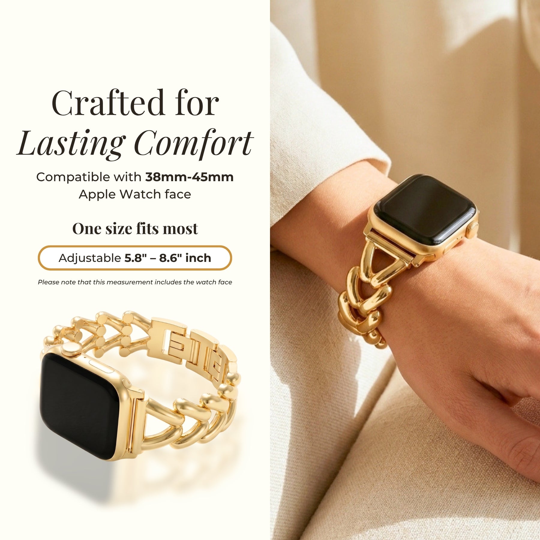Pulseira Luxuosa Golden Braid para Apple Watch