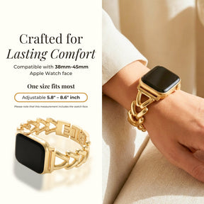 Pulseira Luxuosa Golden Braid para Apple Watch