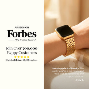 Pulseira Luxuosa Golden Braid para Apple Watch