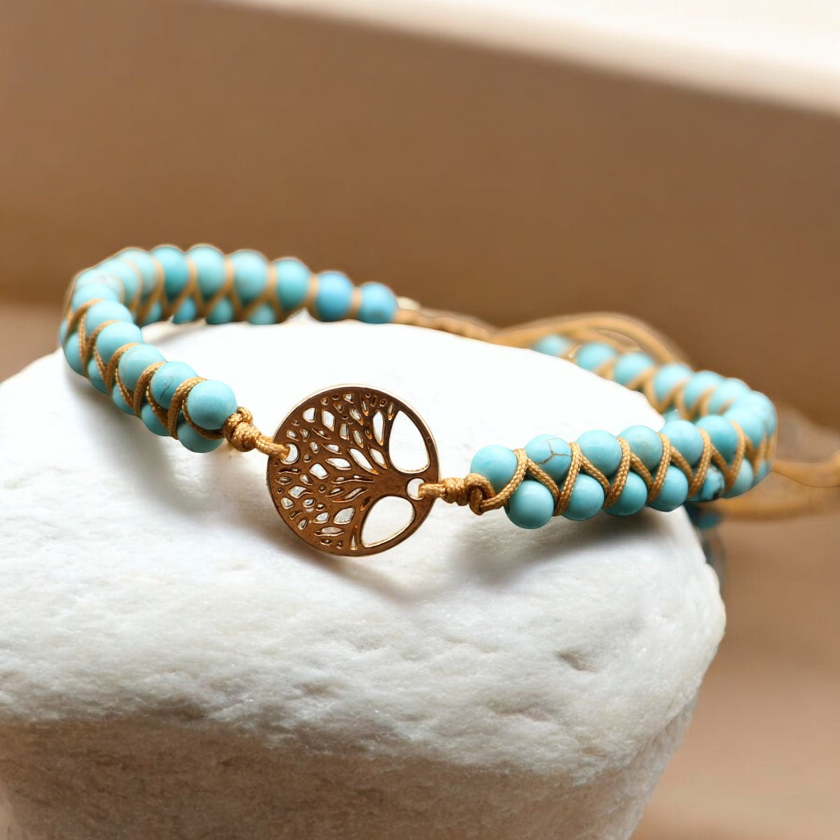 Pulseira Árvore da Vida com Turquesa