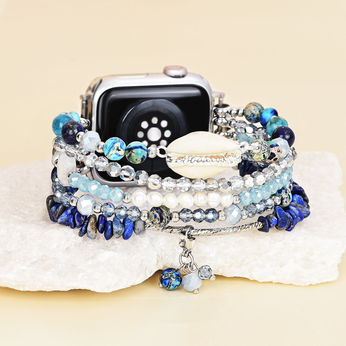 Pulseira Elástica Seabreeze Shell para Apple Watch