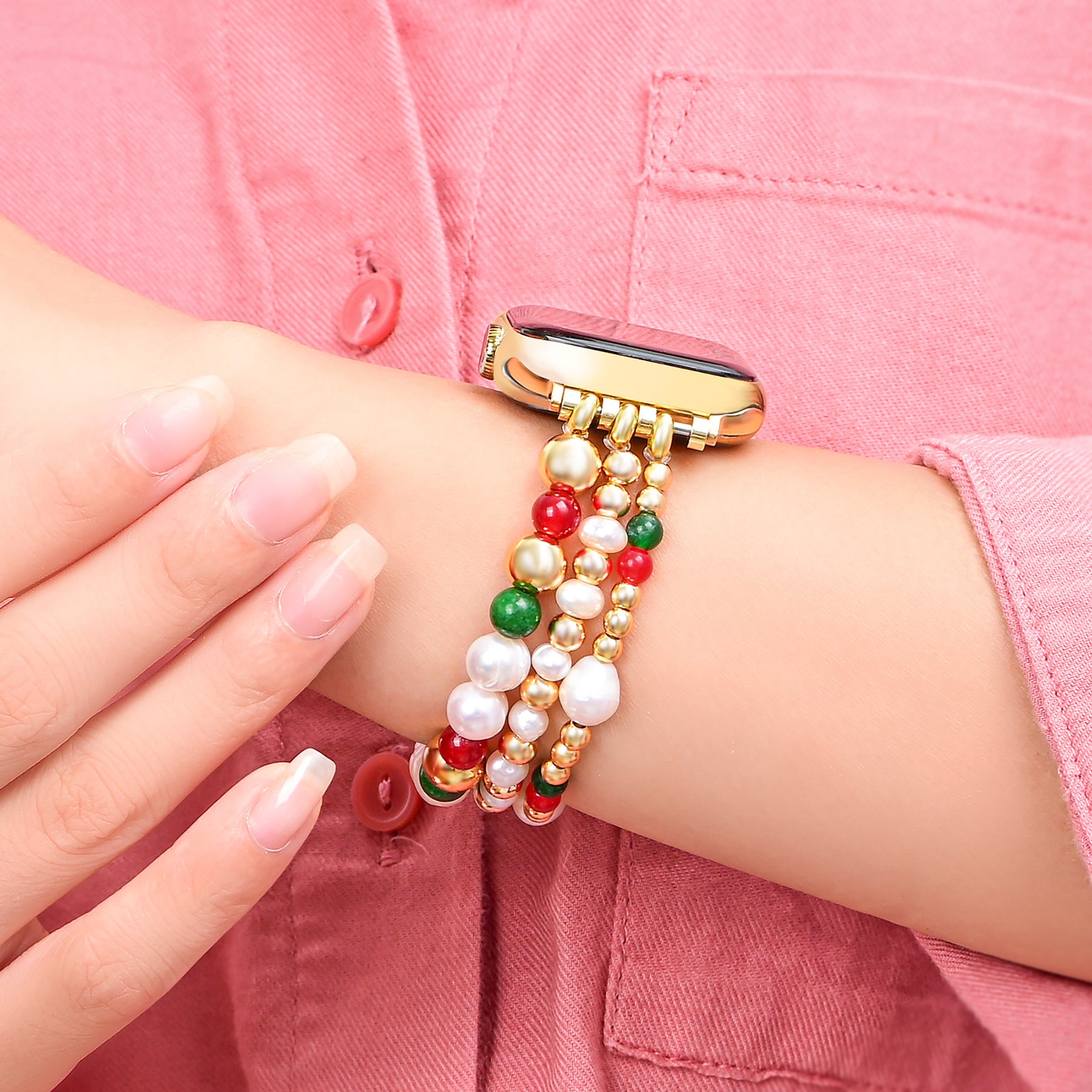 Pulseira Elástica Christmas Starlight para Apple Watch