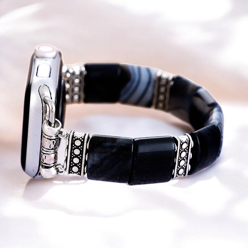 Pulseira Esticada Bohemian Noir para Apple Watch