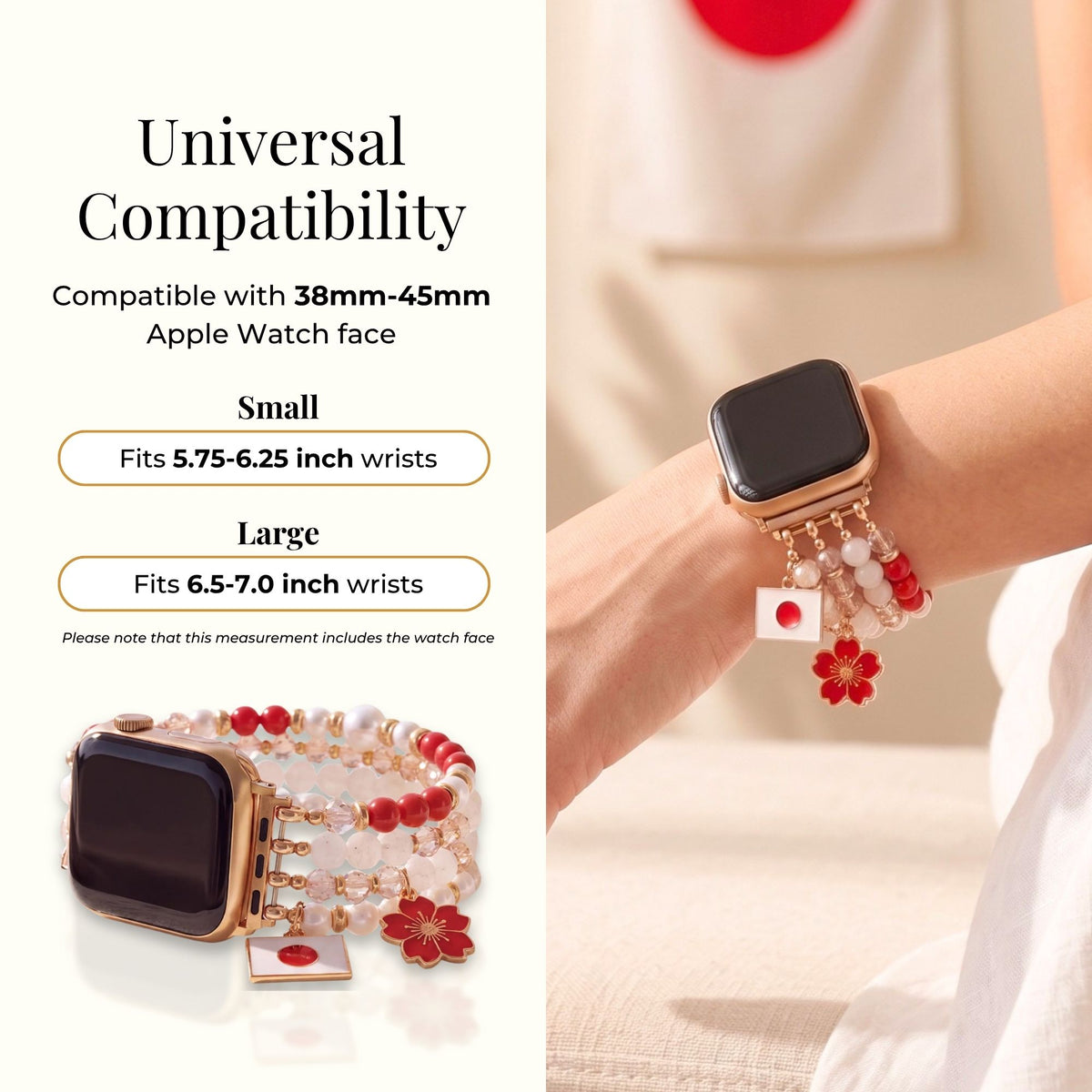 Pulseira Stretch Sakura Bloom para Apple Watch Japão