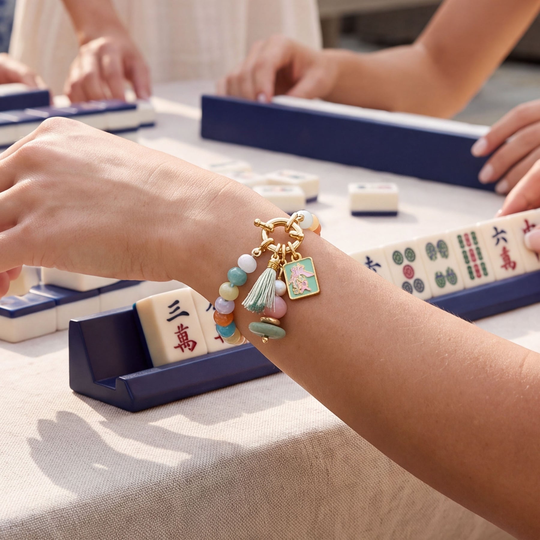 Pulseira da Sorte da Fortuna do Mahjong