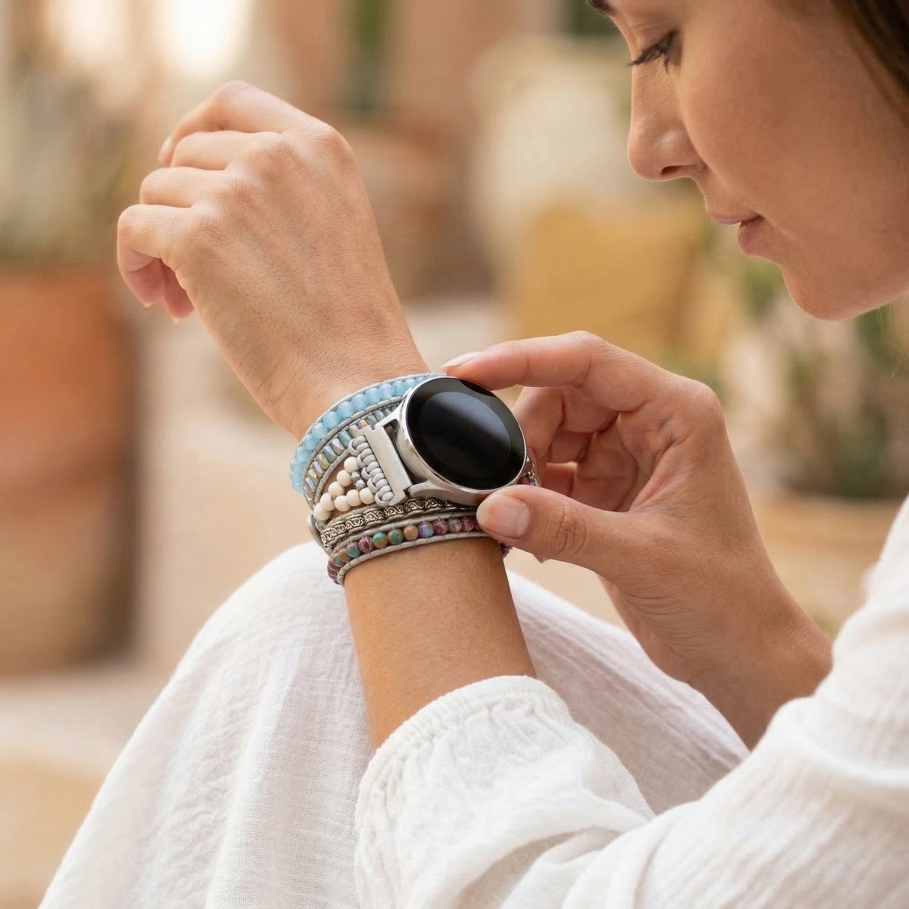 Pulseira de Proteção Ocean Jasper para Samsung Galaxy Watch