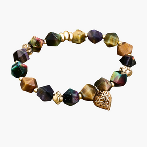 Pulseira de Encanto de Amor com Pedra da Lua