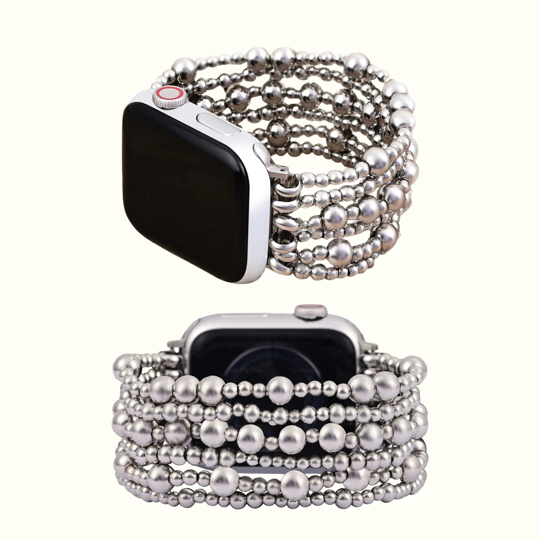 Pulseira Platinum Demure Stretch para Apple Watch