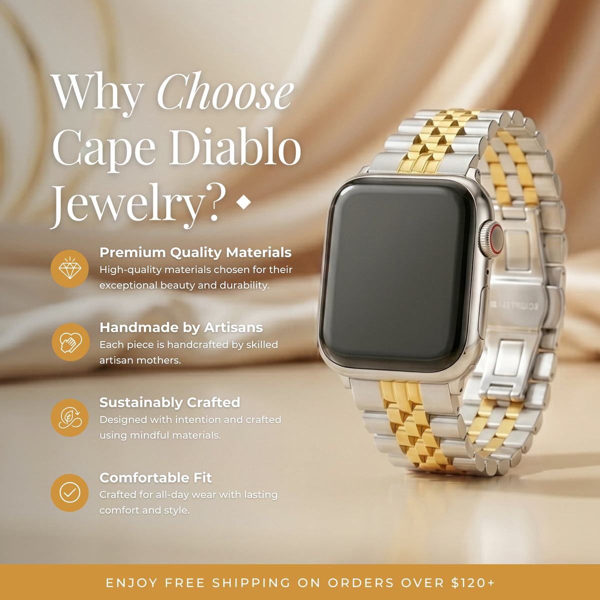 Pulseira Prestige Duo Luxury para Apple Watch