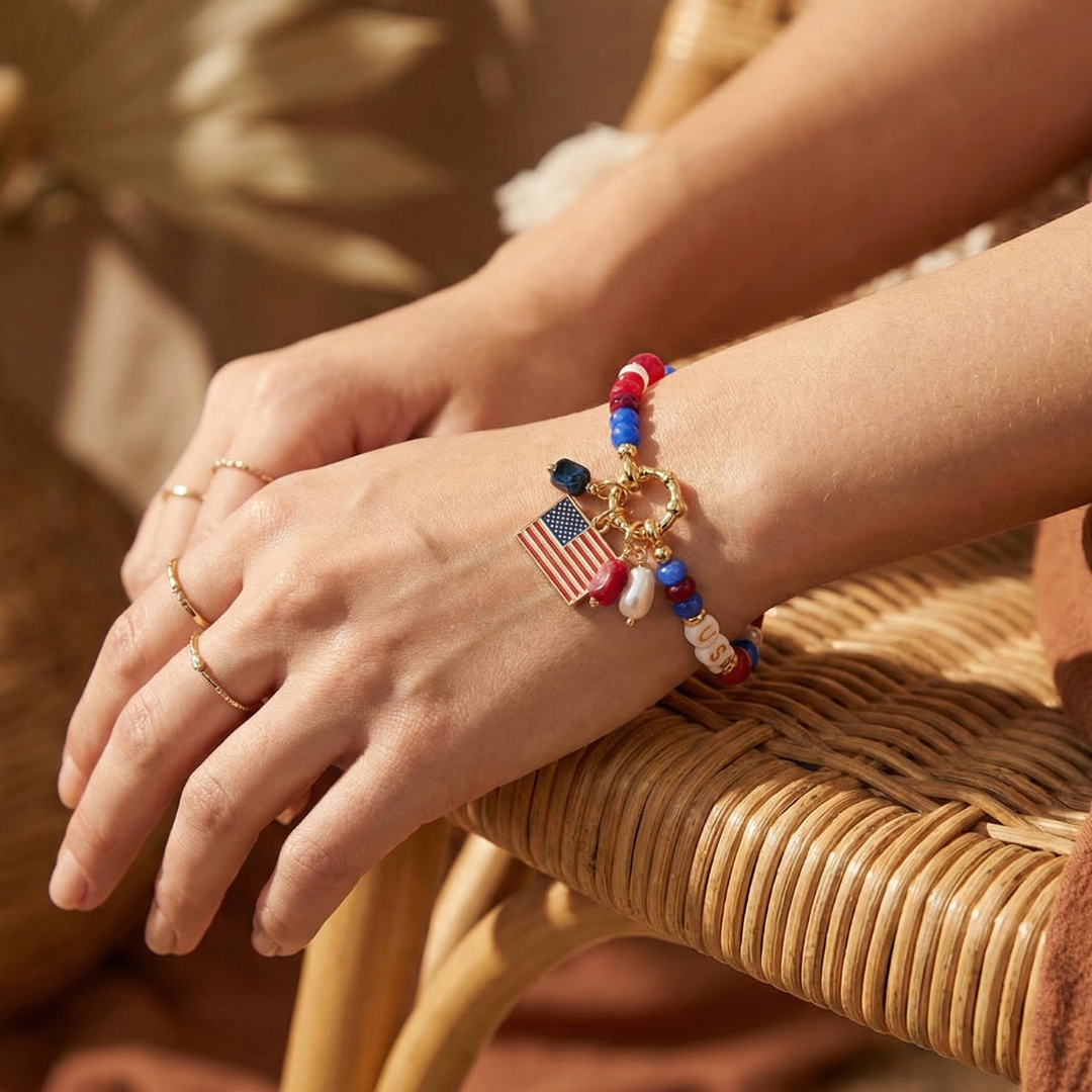 Pulseira do 250º aniversário da Independência dos Estados Unidos