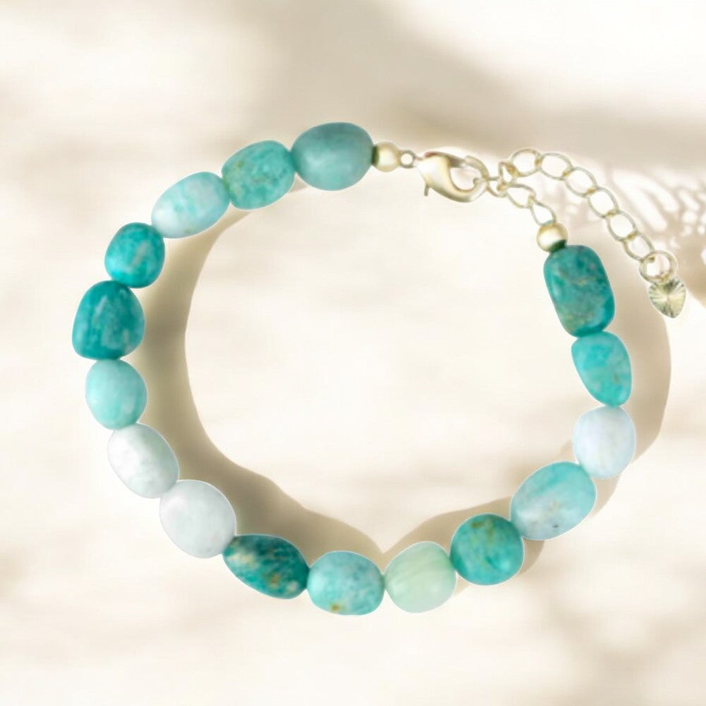 Pulseira de Amazonita Marinha