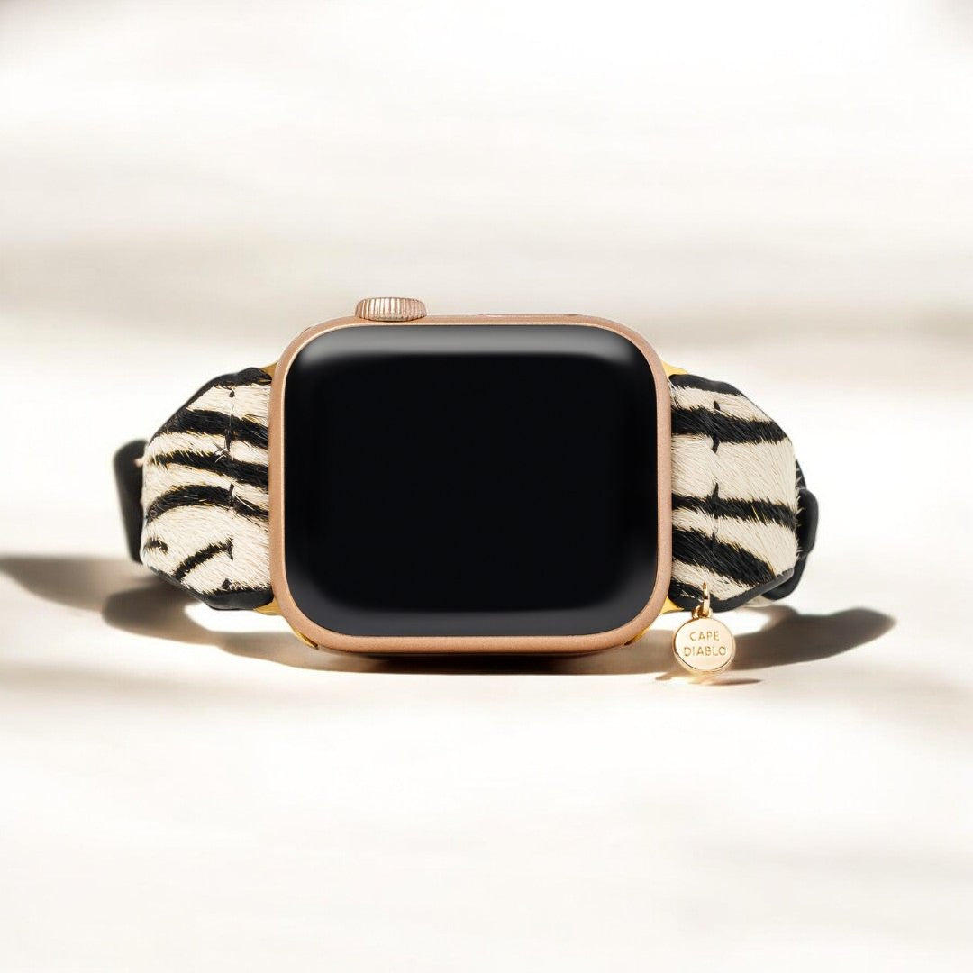 Pulseira de Couro Zebra Luxe para Apple Watch