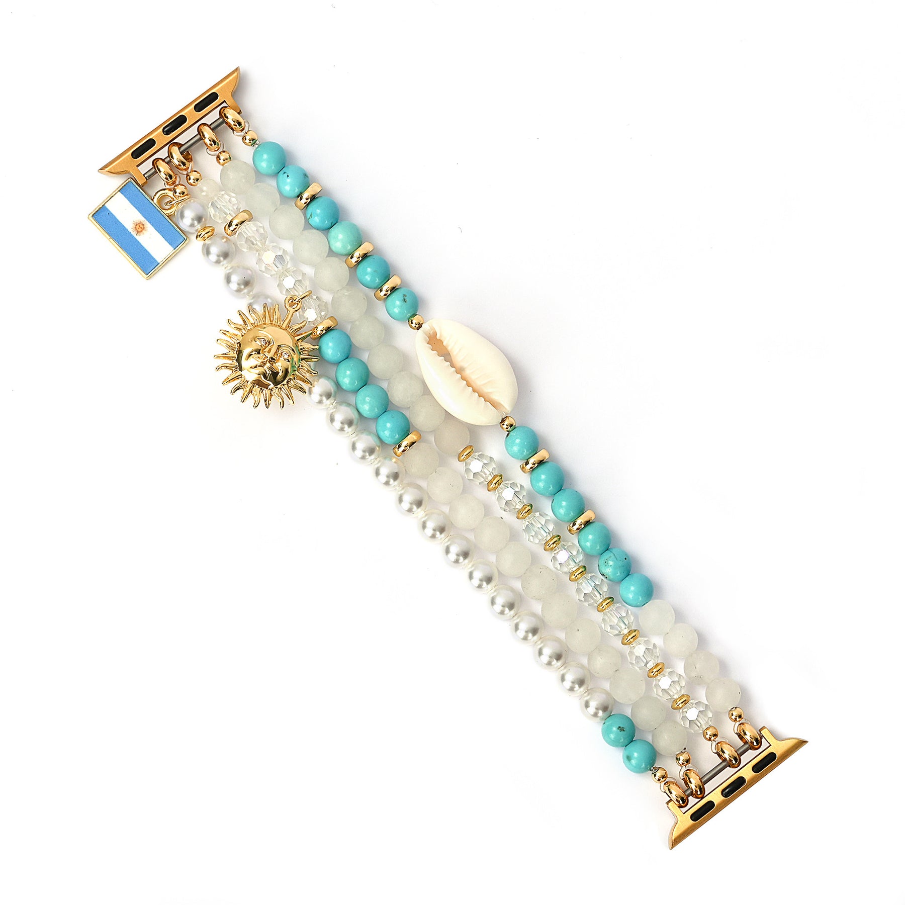 Pulseira Argentina Albiceleste Stretch para Apple Watch