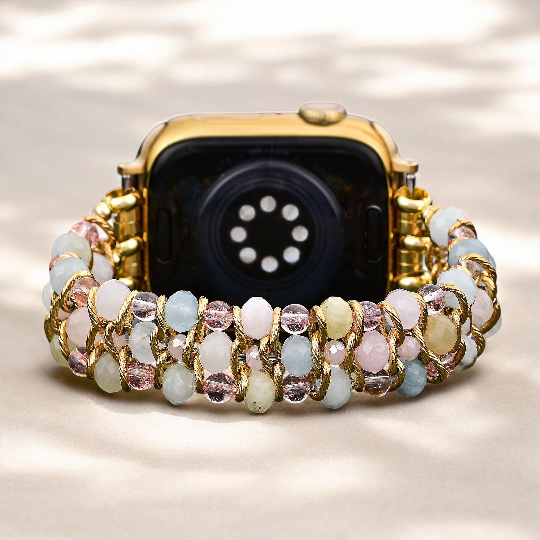 Pulseira Elástica Trançada Golden Dawn para Apple Watch