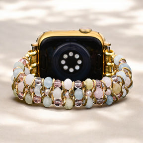 Pulseira Elástica Trançada Golden Dawn para Apple Watch