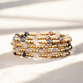 Conjunto de Pulseiras Elegância Ágata