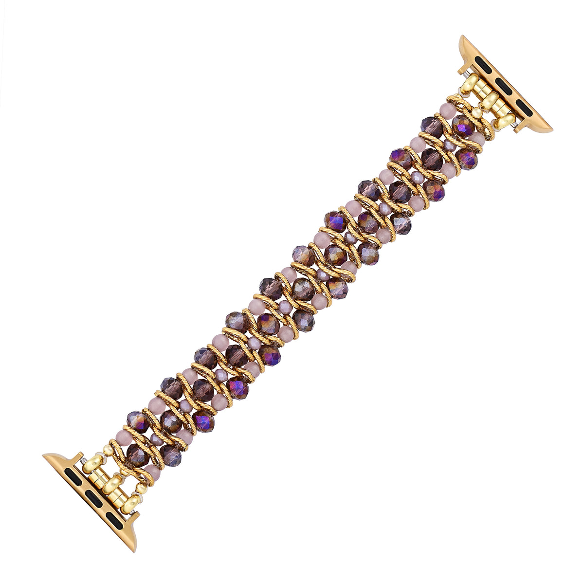 Pulseira Trançada Golden Serenity Gem para Apple Watch
