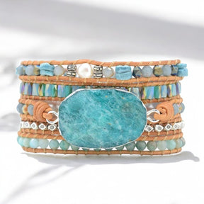 Pulseira Envolvente Amazonita Céu na Terra