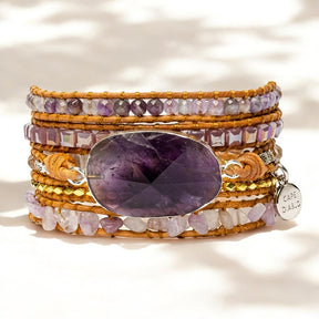 Pulseira Envolvente Imperial de Ametista