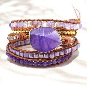Pulseira Envolvente Imperial de Ametista