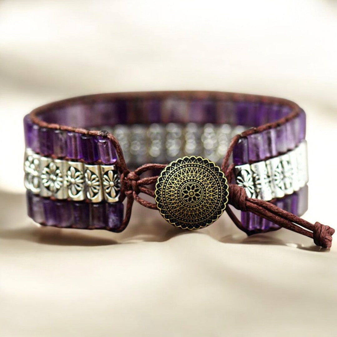 Pulseira Antiga de Ametista