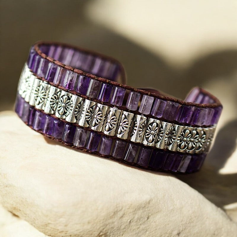Pulseira de Ametista Antiga