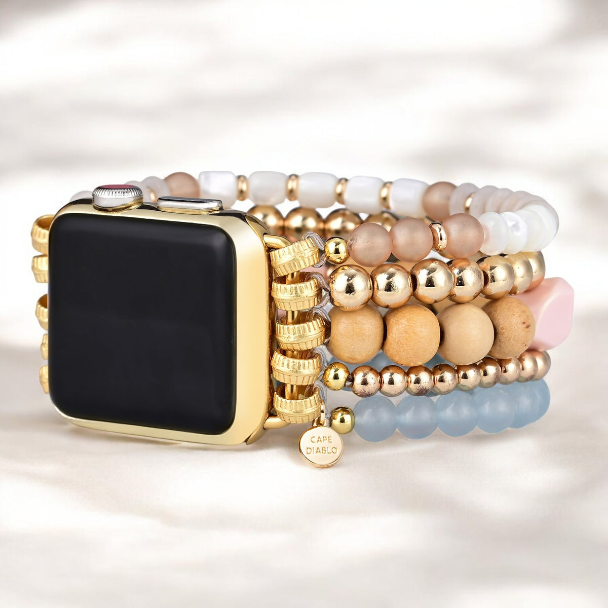 Pulseira elástica Apricot Mist para Apple Watch