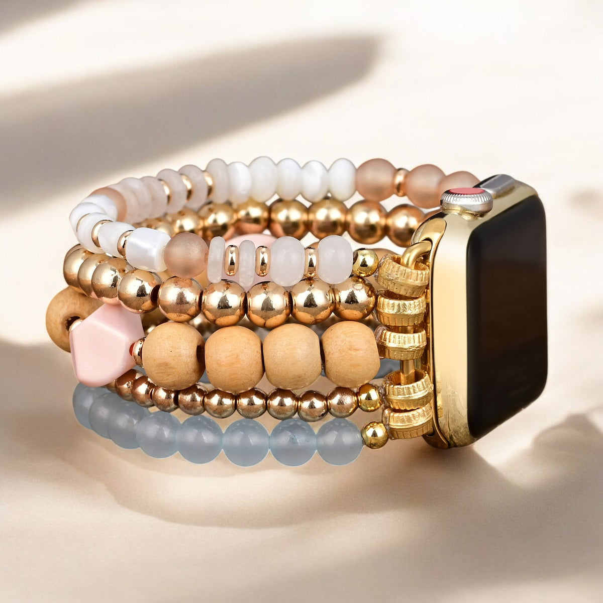 Pulseira elástica Apricot Mist para Apple Watch