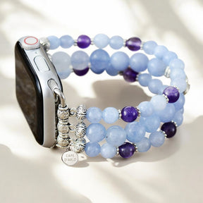 Pulseira Apple Watch Aquamarine Love Stretch