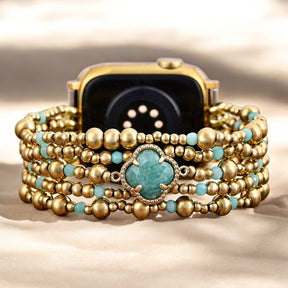 Pulseira Elástica Encanto de Amazonita para Apple Watch