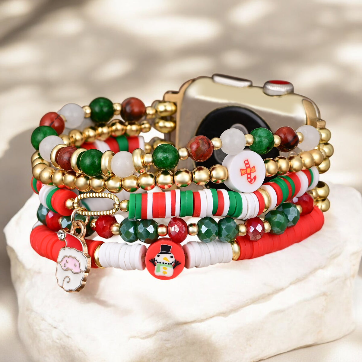 Pulseira Elástica Santa Sparkle para Apple Watch