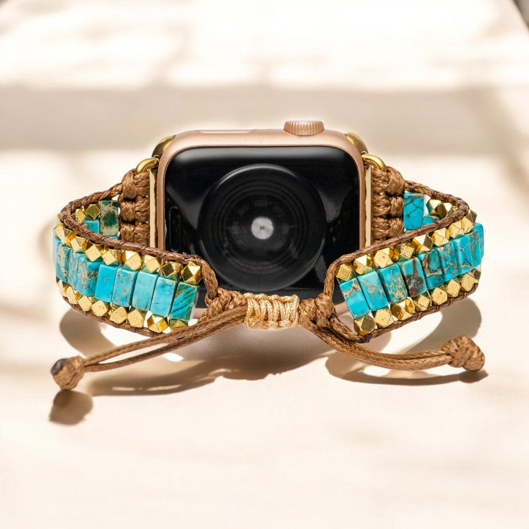 Pulseira Apple Watch em Turquesa Negrito