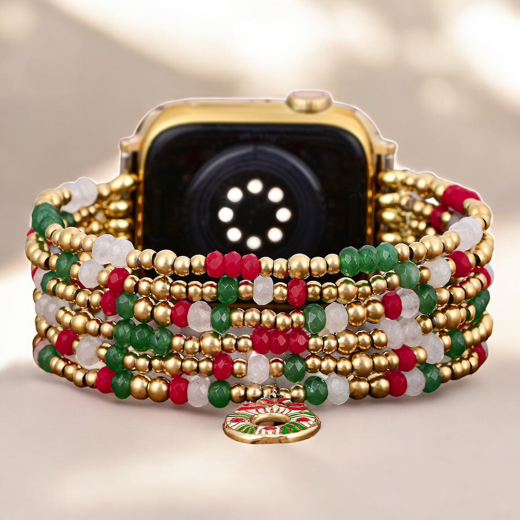 Pulseira Elástica Golden Holly Cheer para Apple Watch
