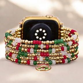 Pulseira Elástica Golden Holly Cheer para Apple Watch