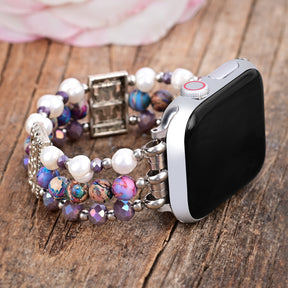 Pulseira Artisanal de Jasper Oasis para Apple Watch