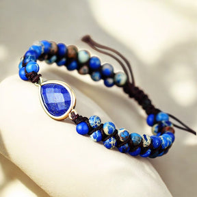 Pulseira de Energia Delicada de Lápis-Lazúli