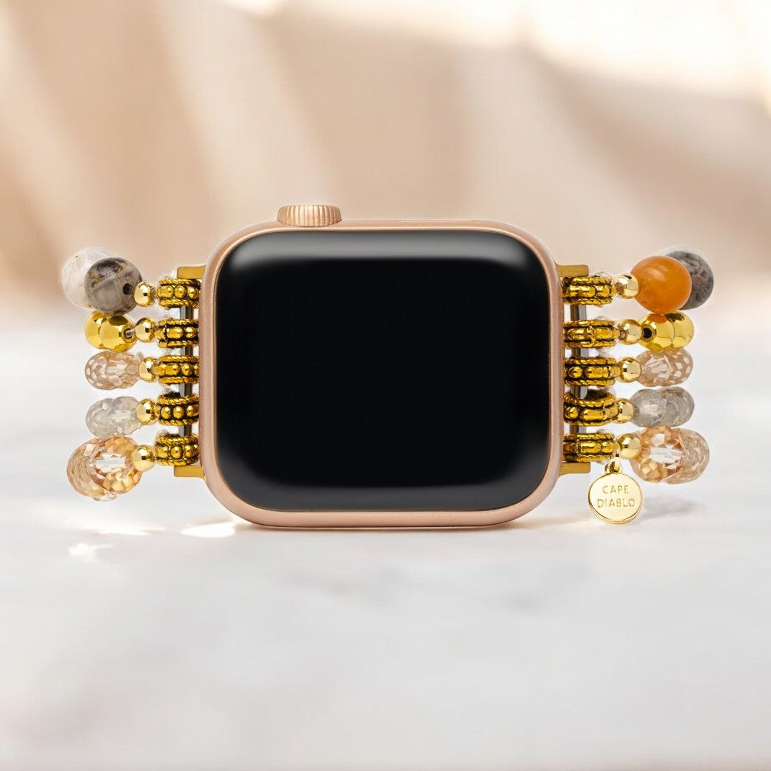 Pulseira Elástica Dark Champagne para Apple Watch