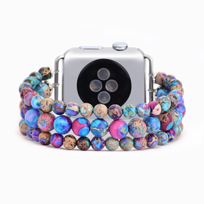 Pulseira elástica de cristal de ágata para Apple Watch