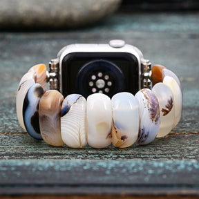 Pulseira de Apple Watch de Agata Duna de Marfim