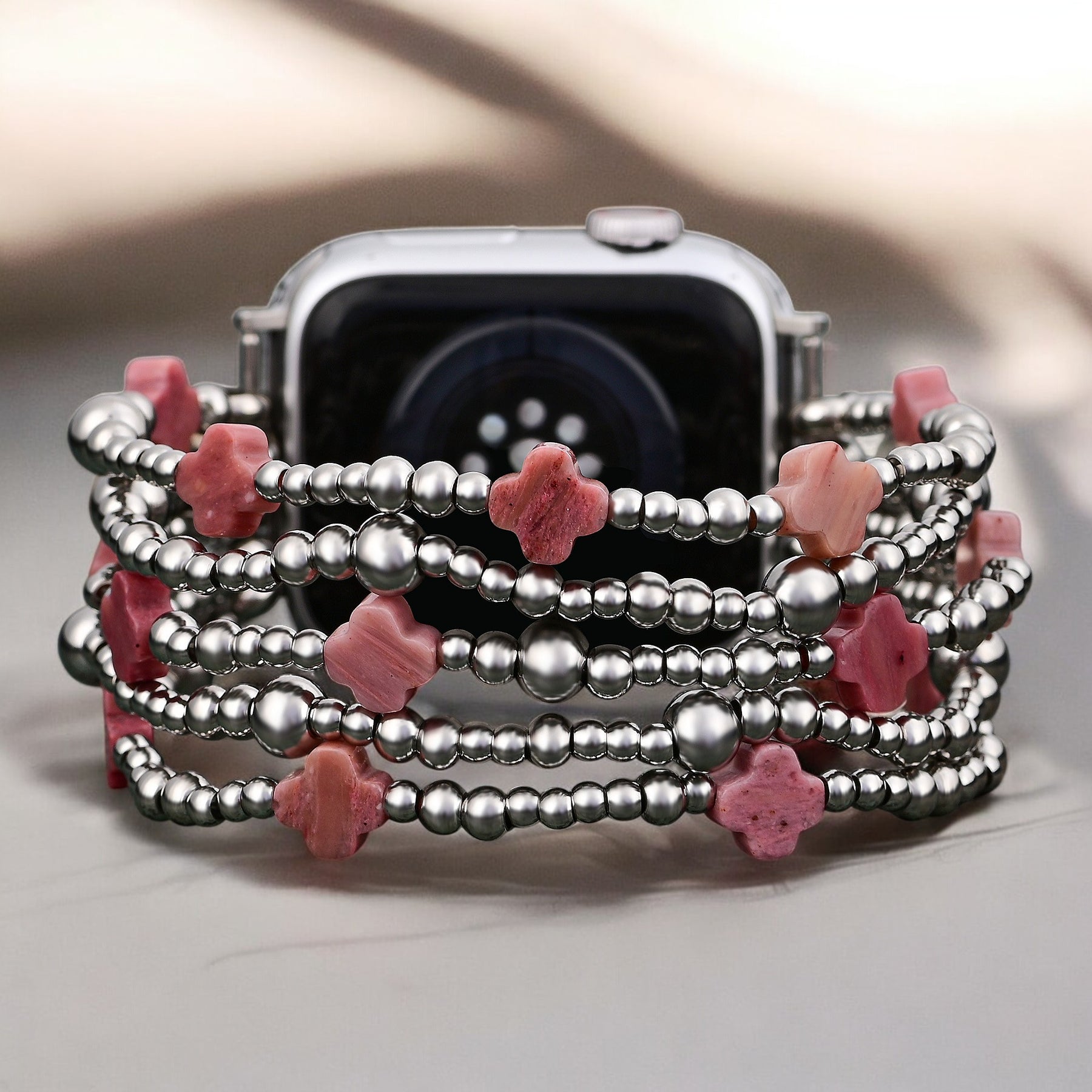 Pulseira Fiery Grace Cross Stretch para Apple Watch