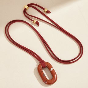 Colar Serenidade Redstone de Camurça