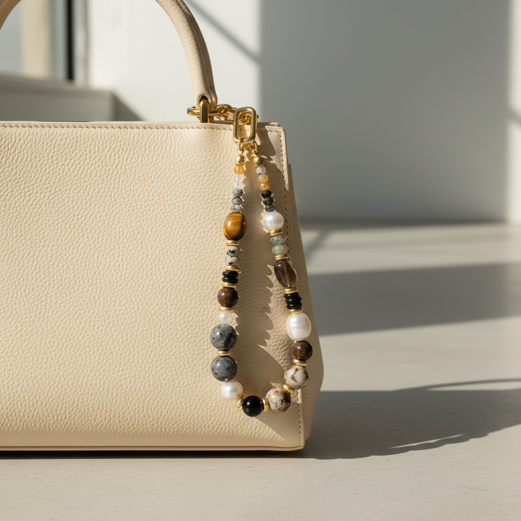 Pingente de Bolsa Harmonia Olho de Tigre