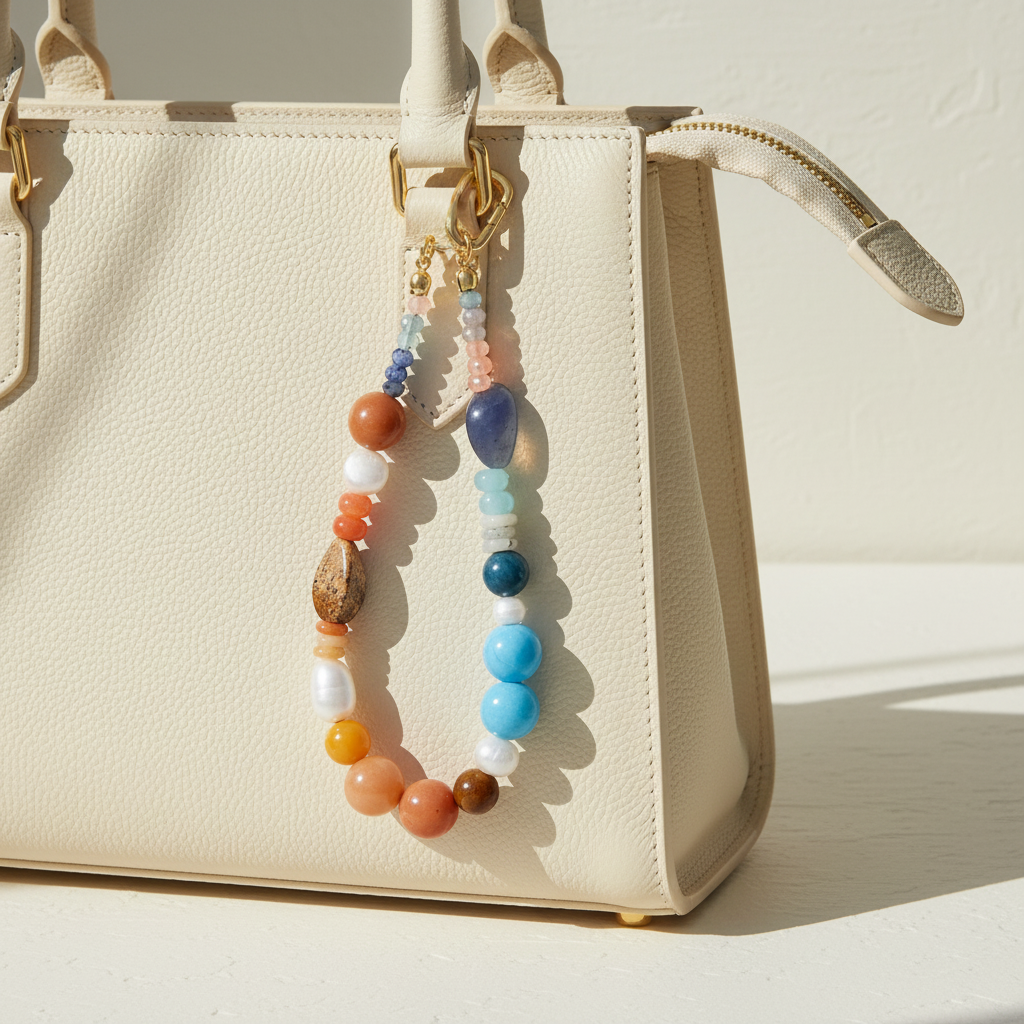 Pingente de Bolsa Harmonia de Aventurina Azul