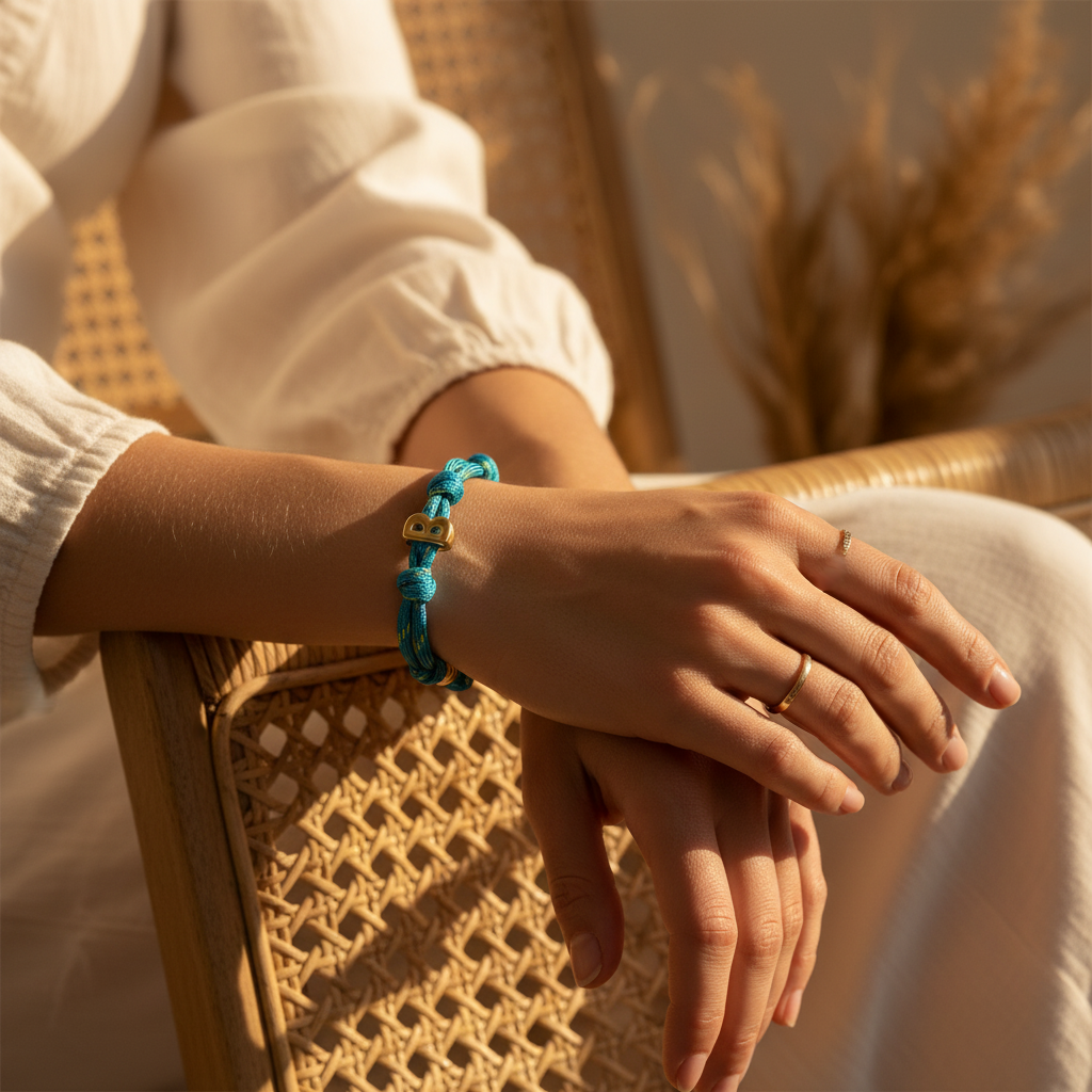 Pulseiras com Nó de Inicial