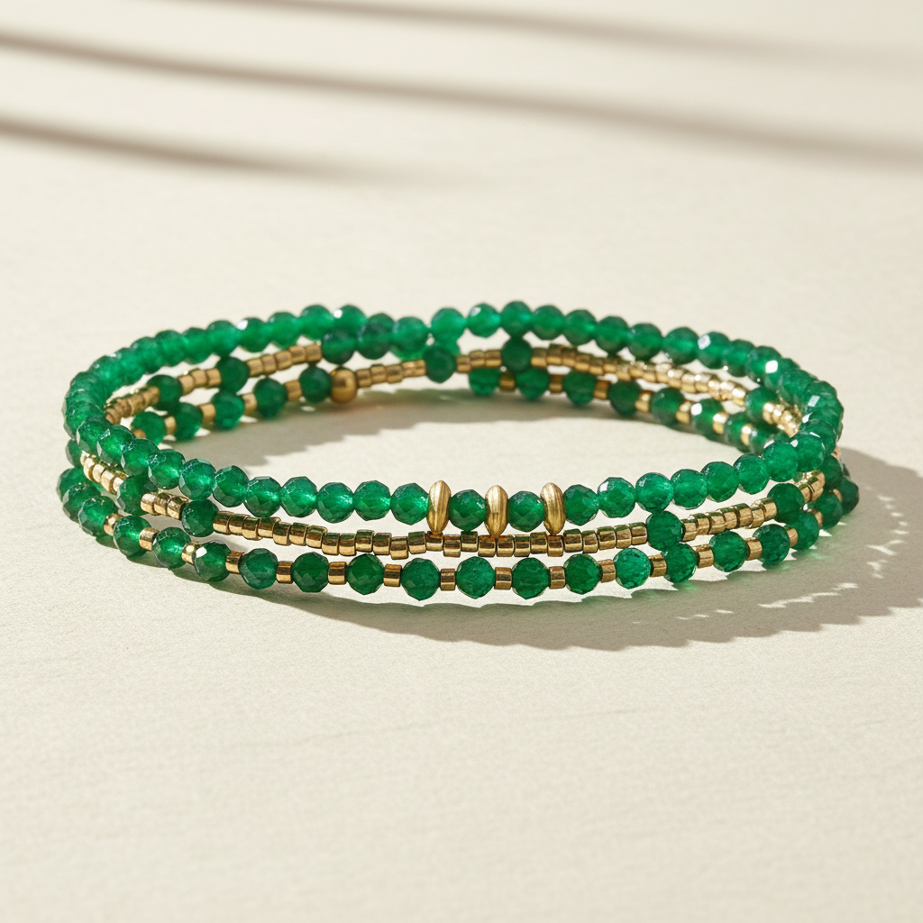 Pulseira/Colar Multiestilo Jade Radiance