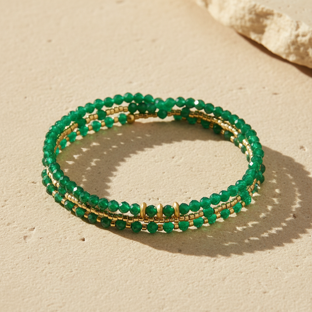 Pulseira/Colar Multiestilo Jade Radiance