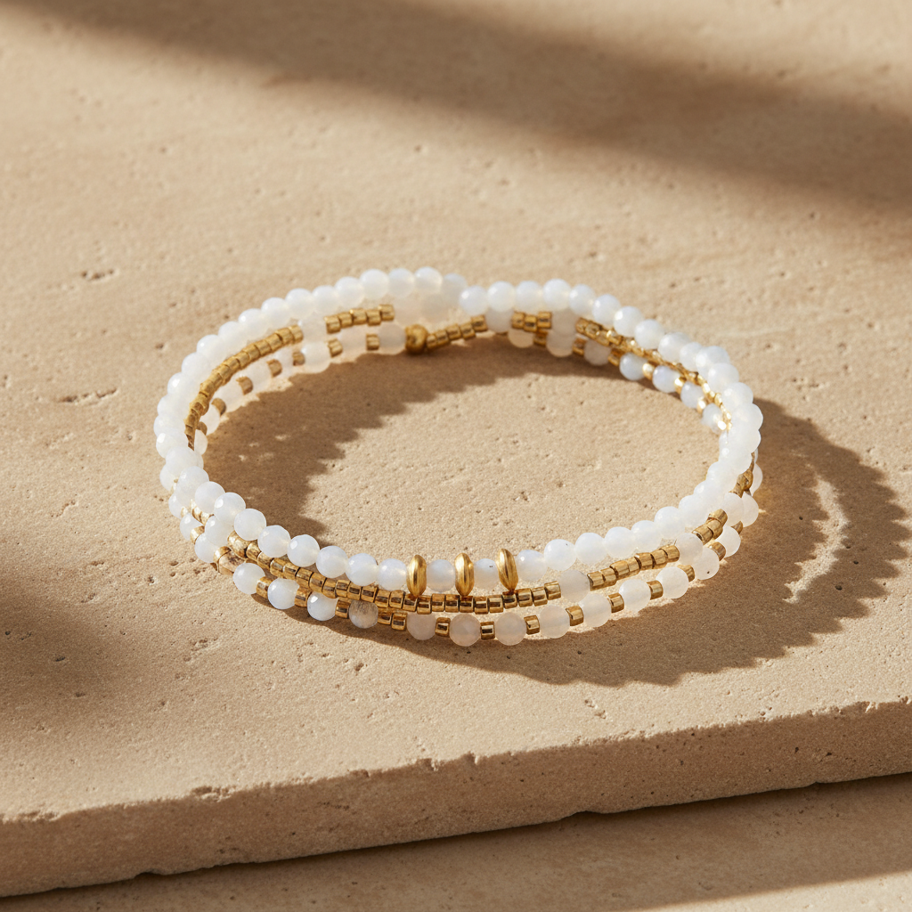 Pulseira/Colar Multi-Estilo Aura do Luar